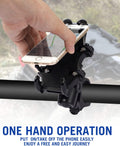 UTV Phone Mount, 360°Rotation ATV Phone Holder Easily Install on 1.75-2