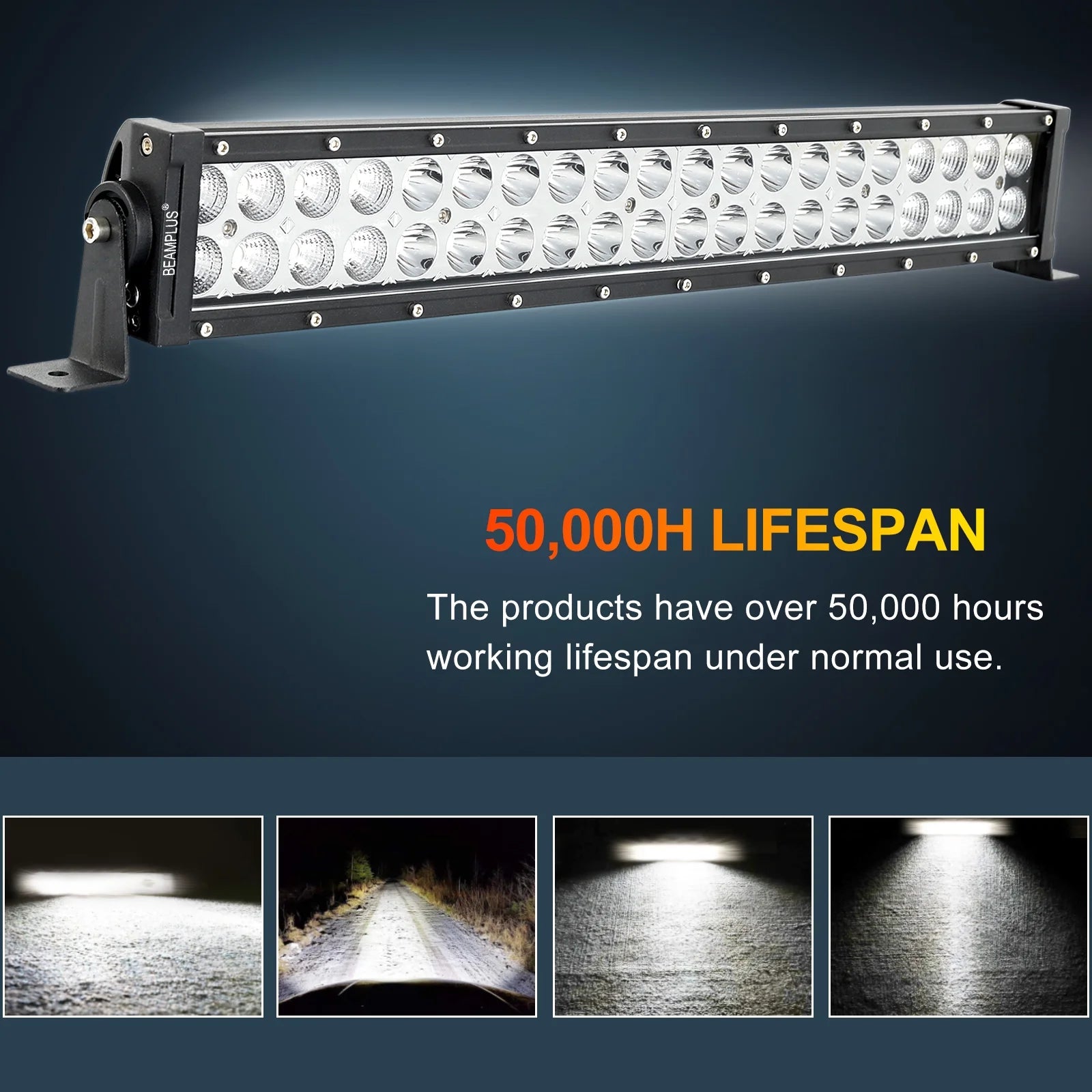 22" 120W LED Waterproof Light Bar Fits SUV