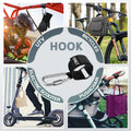 2 Pack UTV Hook for Hanging Headsets, Helmet and Goggles, Multipurpose Carabiners for Electric Scooter Owner Fits 1.5-2.0