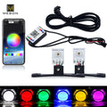 Car Led Devil Eye Demon Evil Eyes DRL LED Bluetooth-Compatible APP RGB 2.5 Headlights Motorcycle Mini Projector Lens Accessories