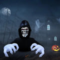 Halloween Inflatable Decoration Grim Reaper Spooky Ghost with Lights for Outdoor Garden Yard Lawn,Inflatable Yard Decorations