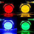 Car Led Devil Eye Demon Evil Eyes DRL LED Bluetooth-Compatible APP RGB 2.5 Headlights Motorcycle Mini Projector Lens Accessories