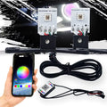 Car Led Devil Eye Demon Evil Eyes DRL LED Bluetooth-Compatible APP RGB 2.5 Headlights Motorcycle Mini Projector Lens Accessories