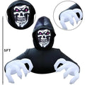 Halloween Inflatable Decoration Grim Reaper Spooky Ghost with Lights for Outdoor Garden Yard Lawn,Inflatable Yard Decorations